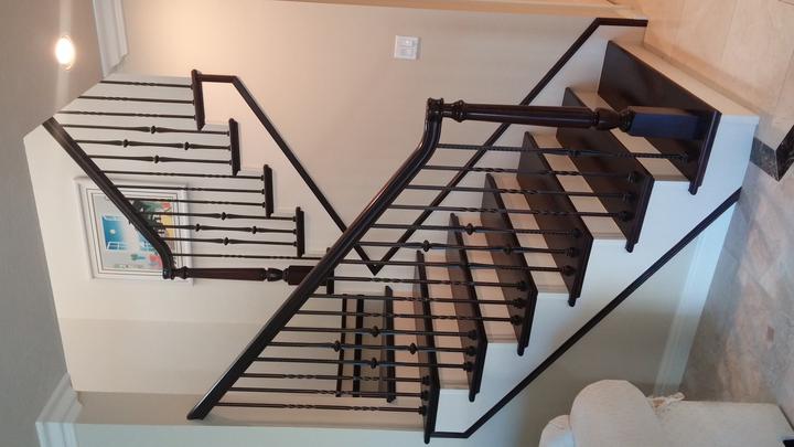 Custom stair railings