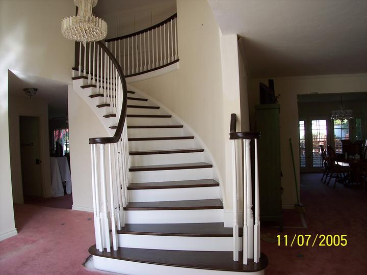 wood and iron stair railings Laguna Niguel